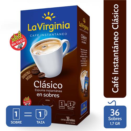 CAFE INST LA VIRGINIA SOBRES CLASICO x36uni