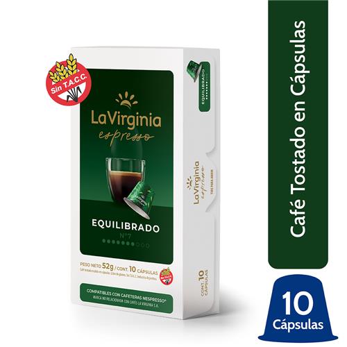 CAPSULA LA VIRGINIA EXPRESSO EQUILIBRADO x12uni