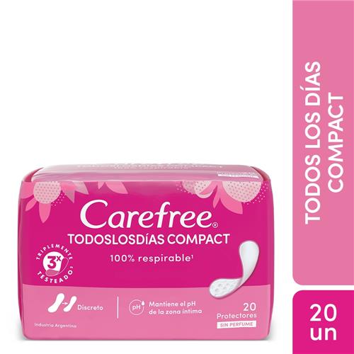 PROTECTOR DIARIO COMPACT CAREFREE x20uni