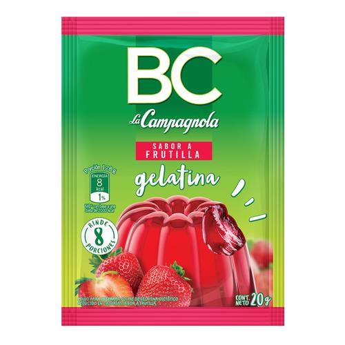 GELATINA FRUTILLA BC x 20g
