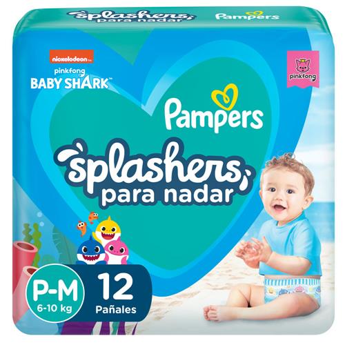 PAÑAL PAMPERS SPLASHERS P-M x 12u
