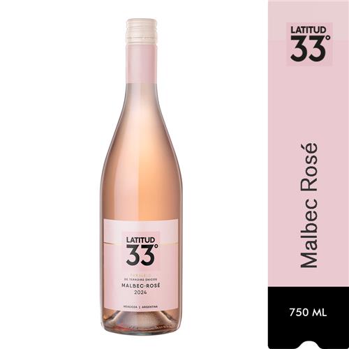 VINO LATITUD 33 MALBEC ROSE x 750ml
