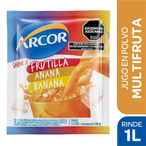 JUGO EN POLVO TRES FRUTAS ARCOR x 18g