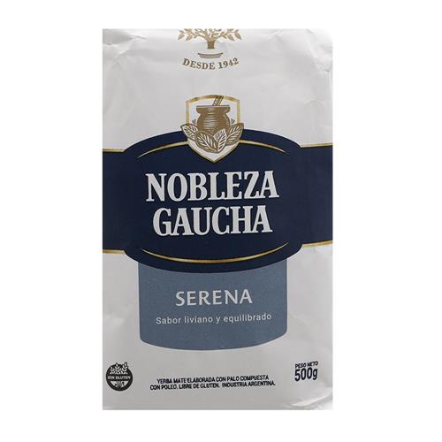 YERBA NOBLEZA GAUCHA SUAVE x 500gr