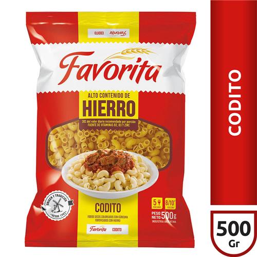 FIDEOS CODITO FAVORITA x 500gr