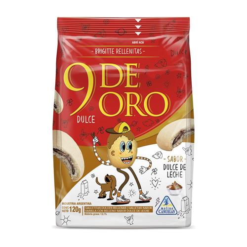 GALLETITAS BRIGITTE 9 DE ORO RELL C/DDL 120gr