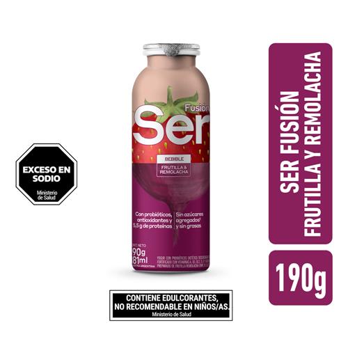 YOGURT BEB BOT FRUTILLA Y REMOLACHA SER x 190 g