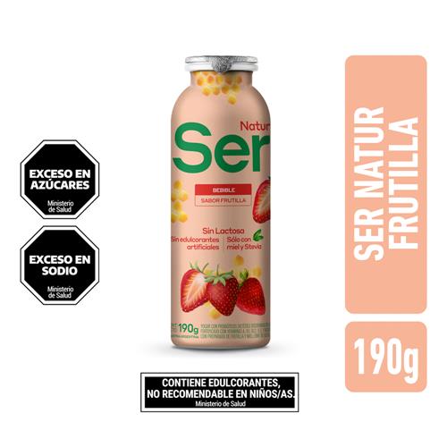 YOGUR SER NATURE FRUTILLA BOT x 190g
