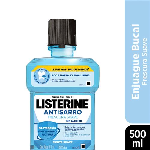 ENJUAGUE BUCAL ANTISARRO LISTERINE x 500ml