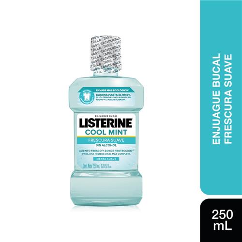 ENJUAGUE BUCAL ZERO COOL MINT LISTERINE x 250 ml