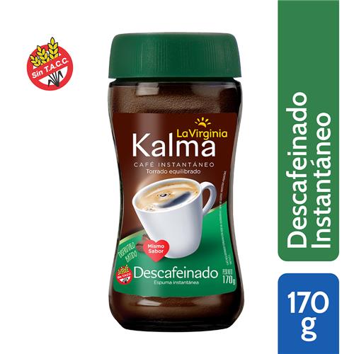 CAFE INSTANTANEO LA VIRGINIA KALMA DESCAFEINADO x 170g