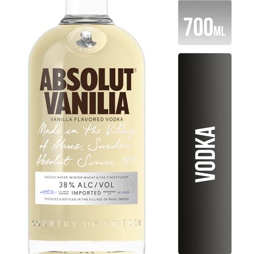 VODKA VAINILLA ABSOLUT x700ml