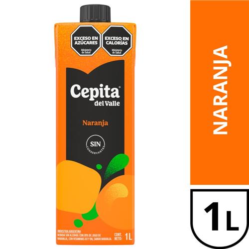 JUGO CEPITA NARANJA TENTACION TETRA  x1L