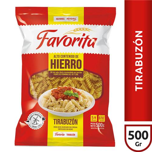 FIDEOS TIRABUZON FAVORITA x 500gr