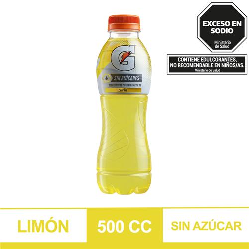 GATORADE LIMON SIN AZUCAR x500