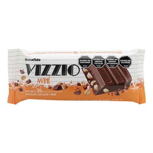 CHOCOLATE c/MANI VIZZIO x35grs