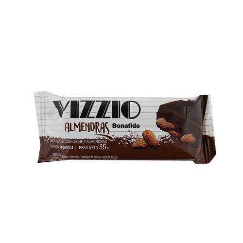 CHOCOLATE ALMENDRAS VIZZIO x 35g