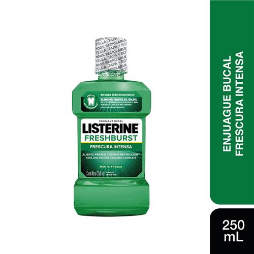 ENJUAGUE BUCAL FRESG BURST LISTERINE x 250 ml