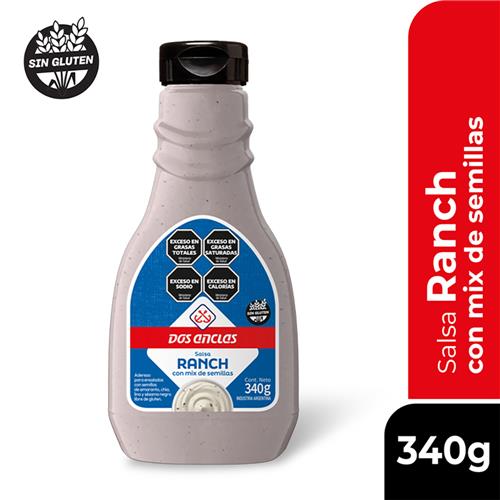 SALSA RANCH CON SEMILLAS DOS ANCLAS x340g
