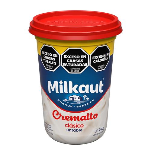 QUESO CREMATTO CLASICO MILKAUT x 445g