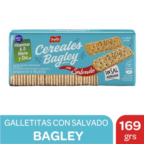 GALLETITAS CEREALES SALVADO BAGLEY S/SAL x 181g