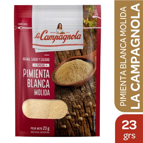 PIMIENTA BLANCA MOLIDA LA CAMPAGNOLA x23grs