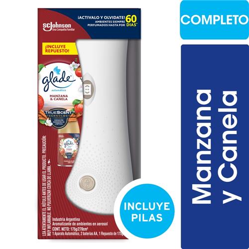GLADE AUTOMATICO FULL MANZANA Y CANELA x270ml