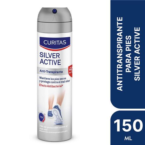 DESODORANTE PARA PIES SILVER CURITAS x 150ml