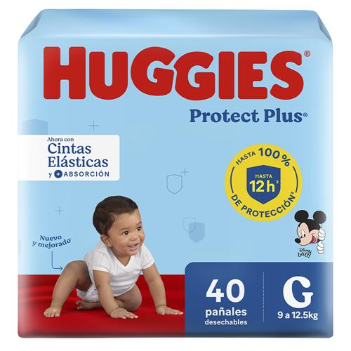 PAÑAL PROTEC PLUS G HUGGIES x 8u