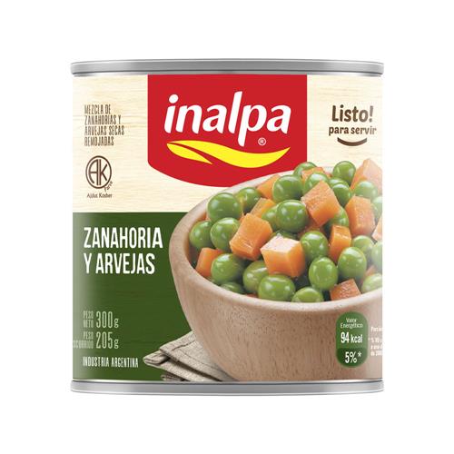 ZANAHORIA Y ARVEJAS INALPA x 300g