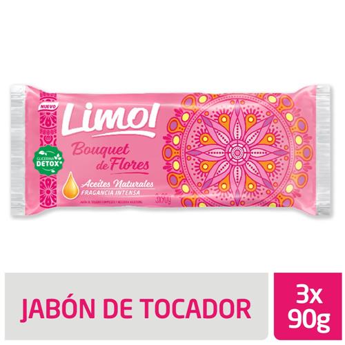 JABON DE TOCADOR LIMOL BOUQUET DE FLORES X 3