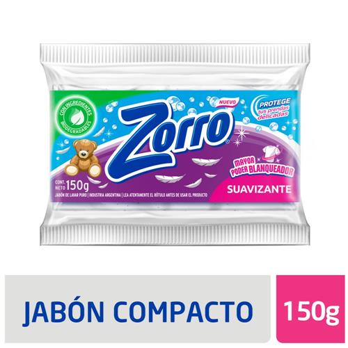 JABON EN PAN ZORRO SUAVIZANTE X 150GRS