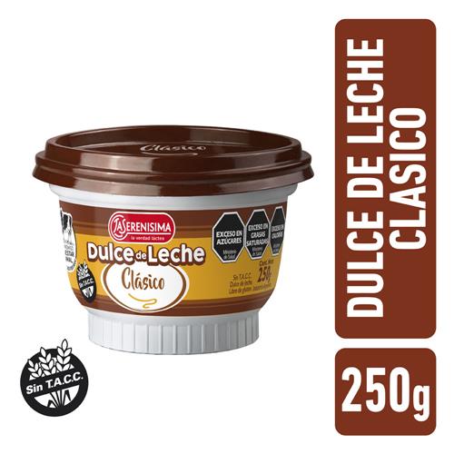 DULCE DE LECHE CLASICO LA SERENISIMA x250grs