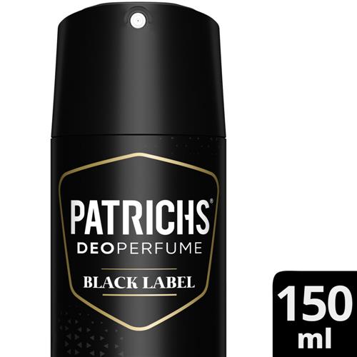 DESODORANTE PATRICHS BLACK LABEL x 150ml