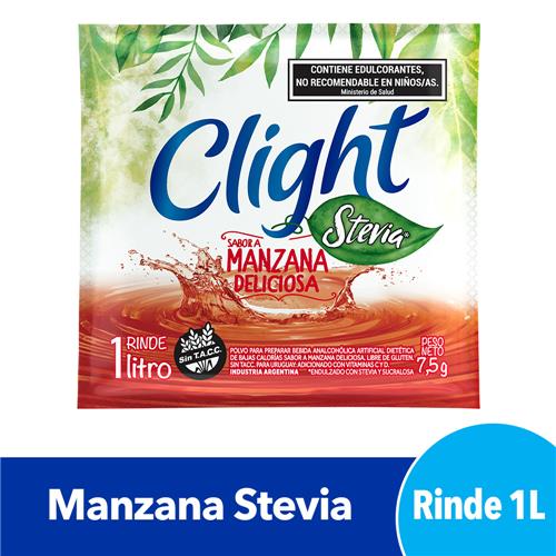 JUGO MANZANA STEVIA CLIGHT x 7.5 g