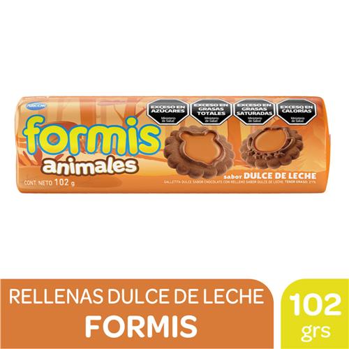 GALLETITAS FORMIS DULCE DE LECHE x 102g