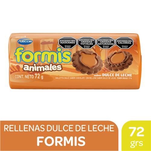 GALLETITAS FORMIS DULCE DE LECHE x 72g