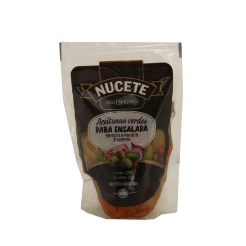 ACEITUNAS VERDES P/ENSALADAS NUCETE x 220g