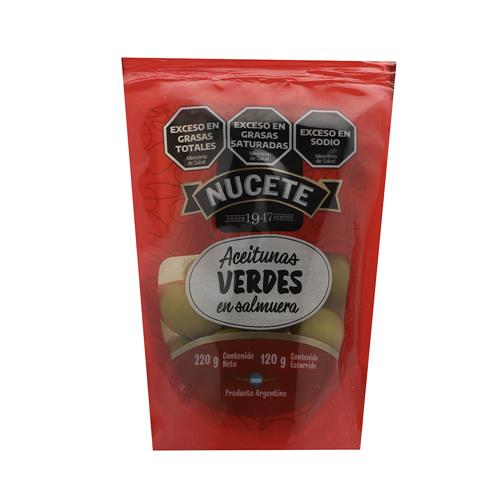 ACEITUNA VERDE NUCETE DP X NETO220G/ESC120GRS