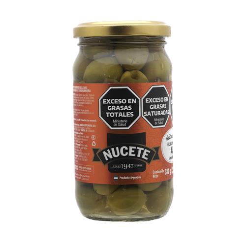 ACEITUNAS VERDES RELL AJO NUCETE x 200g