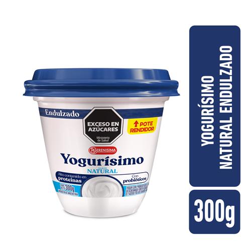 YOGUR NATURAL ENDULZADO YOGURISIMO x300grs