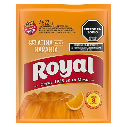GELATINA NARANJA ROYAL x25grs