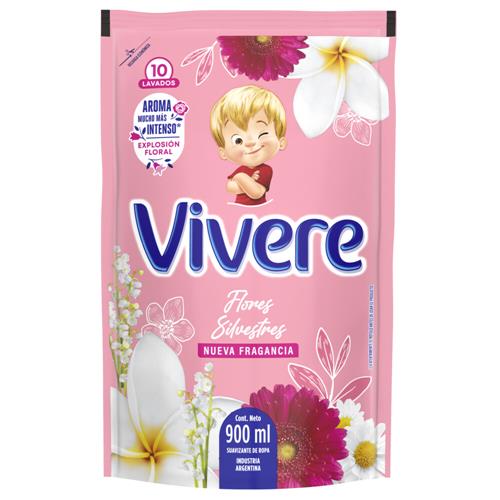 SUAVIZANTE FLORES SILVESTRES VIVERE x 900 ml