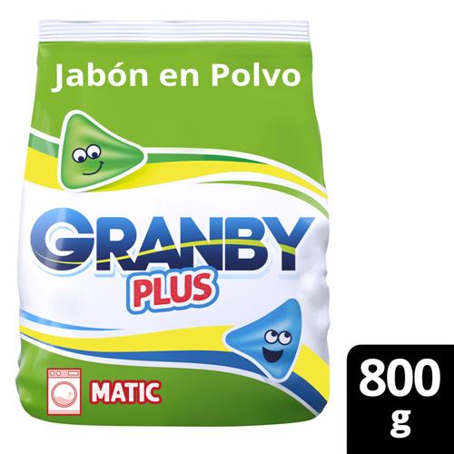 JABON EN POLVO PLUS MATIC GRANBY x 800g