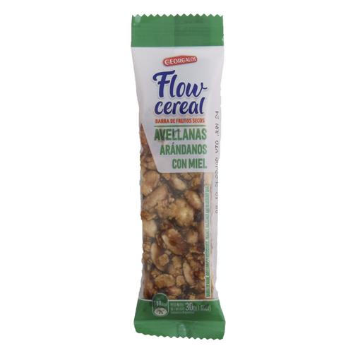 BARRA AVELLANAS MIEL CEREAL FLOW x30grs