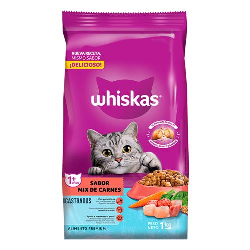 ALIMENTO GATO MIX DE CEREALES WHISKAS x1kg