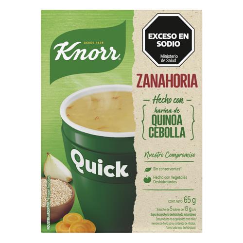 SOPA ZANAHORIA C/QUINOA CEBOLLA x 5 sobres