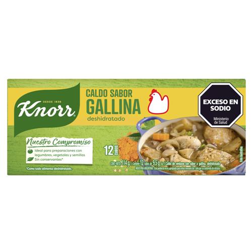 CALDO DE GALLINA KNOOR x 12u