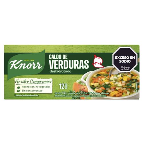 CALDO DE VERDURAS KNOOR x 12u