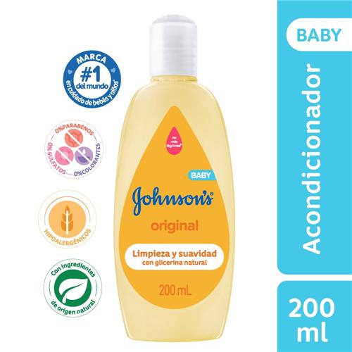 ACONDICIONADOR JOHNSONS BABY (AMARILLO) x 200ml